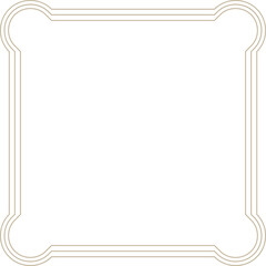 Monoline Elegant Square Geometric Frame