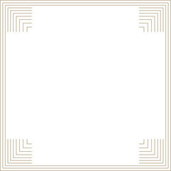 Monoline Elegant Square Geometric Frame