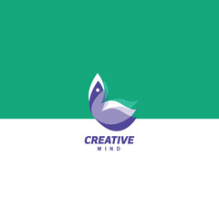 Logo design eagle, nature, bird, leaf,. logo design template, icon, symbol, creative, idea