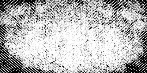 Abstract vector noise. Grunge texture overlay with rough and fine black particles isolated on white background. Vector illustration. EPS10