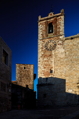 Exploring Gothic architecture in historic Caceres, Extremadura, Spain