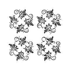 Ornaments Icon Design Black And White