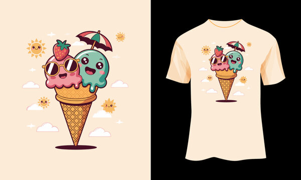 a-vibrant-flat-vector-illustration-of-a- T-shirt motivational and inscription quotes. perfect for print item and bags, posters, cards. isolated on color background