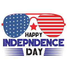 USA Independence Day t shirt design silhouette vector art illustration, 4th of July independence day