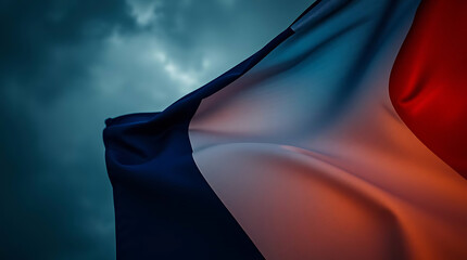 France Flag Waving in Air – Symbol of Liberty, Unity, and Patriotism