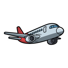 plane clipart vector image