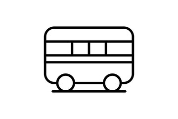 bus icon, vector illustration