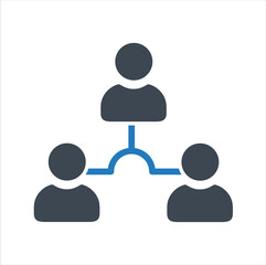 Team business meeting with and collaboration icon