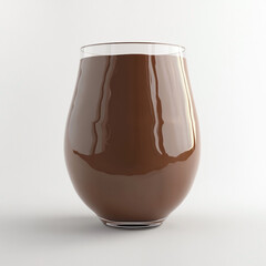 Rich Chocolate Drink in Elegant Glass A Luxurious Beverage