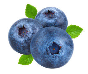 Obraz premium Fresh blueberry isolated on transparent png ( Image from camera)
