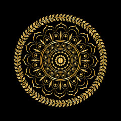 luxury golden mandala
