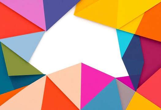 Abstract geometric shapes forming trendy cover design, minimalist style, composition, clean