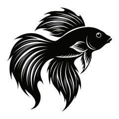 silhouette of a fish