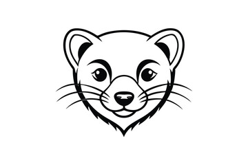 Ferocious badger animal, rendered in bold black and white lines, displays its teeth in a striking visual