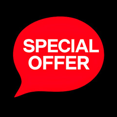 Special offer illustration on transparent background 