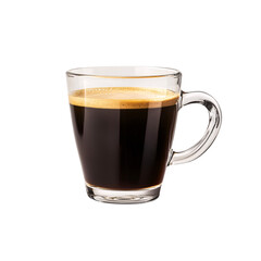 Cup of coffee isolated on transparent background