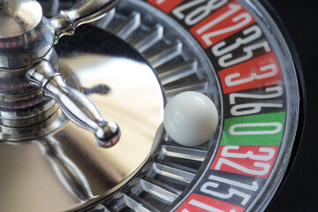 Roulette con pallina su zero