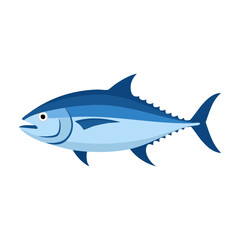 Obraz premium A stylized illustration of a Tuna Fish, perfect for culinary and marine-themed projects