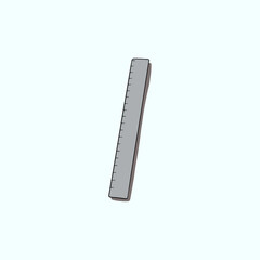 Measurement Ruler icon logo flat vector design