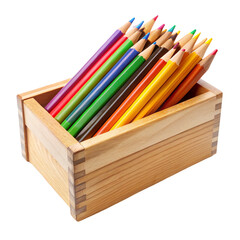Fototapeta premium color pencils in a box