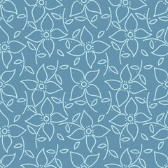 Fototapeta premium Seamless floral pattern, vintage background