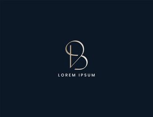 vb letter logo design, bv typography for corporate business, vb initials