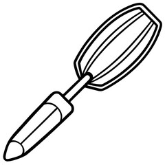 Construction Tool Power Trowel Outline Vector