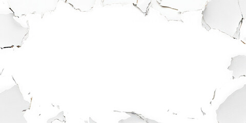 Ripped paper edges frame design on transparent background