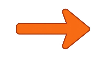 Orange Arrow Pointing Right Direction 1.