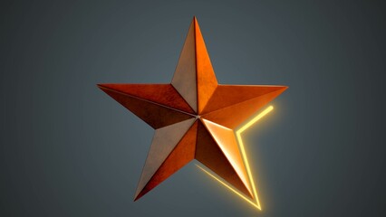 Fototapeta premium Glowing Brightly the Luminous Star