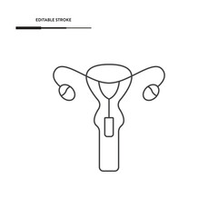 Uterus Icon Vector Design.