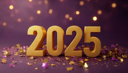 Golden 2025 Celebration Illustration