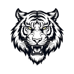 Obraz premium face tiger head mascot logo