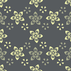 Seamless floral pattern, vintage background
