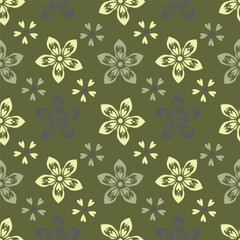 Seamless floral pattern, vintage background
