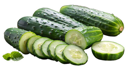 cucumber on white background