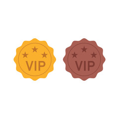 Fototapeta premium VIP Badges Icon Vector Design.