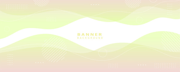 Fototapeta premium Clean gradient yellow and orange abstract banner with soft fluid waves and gradient highlights, perfect for health, organic, or nature-focused themes.