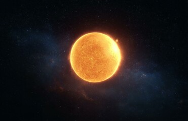 Celestial Sun in the Starry Cosmos