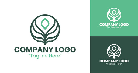 Modern and Versatile Logo Design for Business Branding and Identity in Green