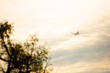 avi&oacute;n en vuelo