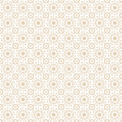 Seamless Geometric Brown Batik Tile Pattern