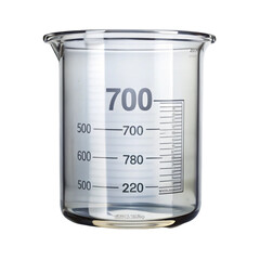 laboratory flask on white background