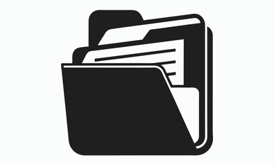 folder icon, Folder icon mobile concept and web design on white background 