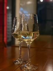 glasses of champagne