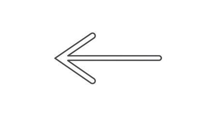 Obraz premium Simple Left Arrow Icon Design Element.