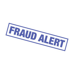 Fraud Alert Letter Rubber Stamp Vector Template