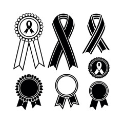 "Silhouette Ribbon Design Pack – Flat Vector Ribbon Collection in EPS Format"


