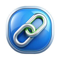 Obraz premium 3d chrome metal icon