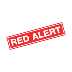 Red Alert Letter Rubber Stamp Vector Template